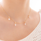 BUBBLE FLORA NECKLACE - MOONSTONE - TWO WAY - REMOVABLE CHARM