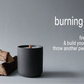 burning wood / scented candle 190g // recollection series