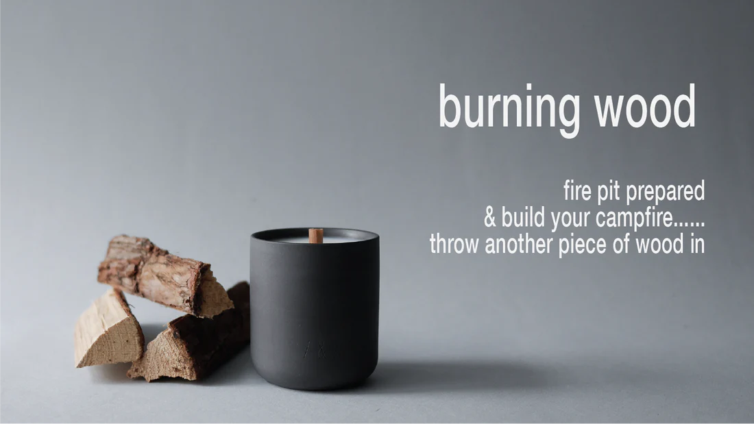 burning wood / scented candle 190g // recollection series