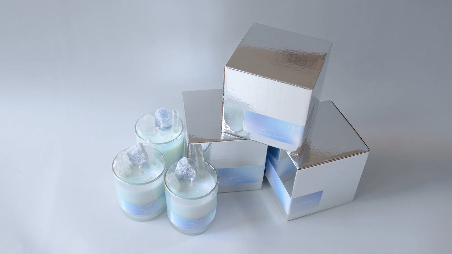 cloud / crystal candle 210g // dreamy tale series