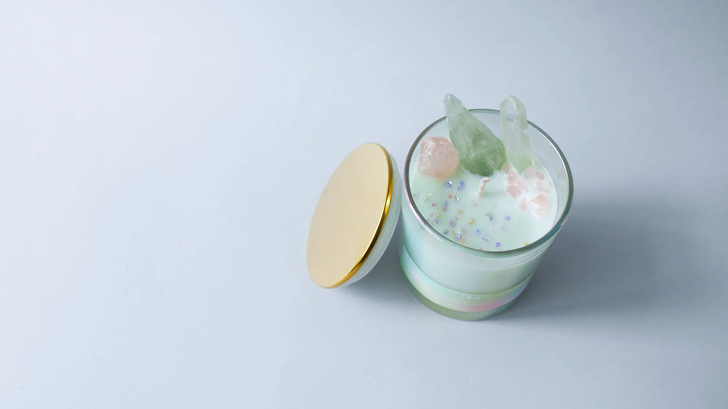 fairy garden / crystal candle 210g // dreamy tale series