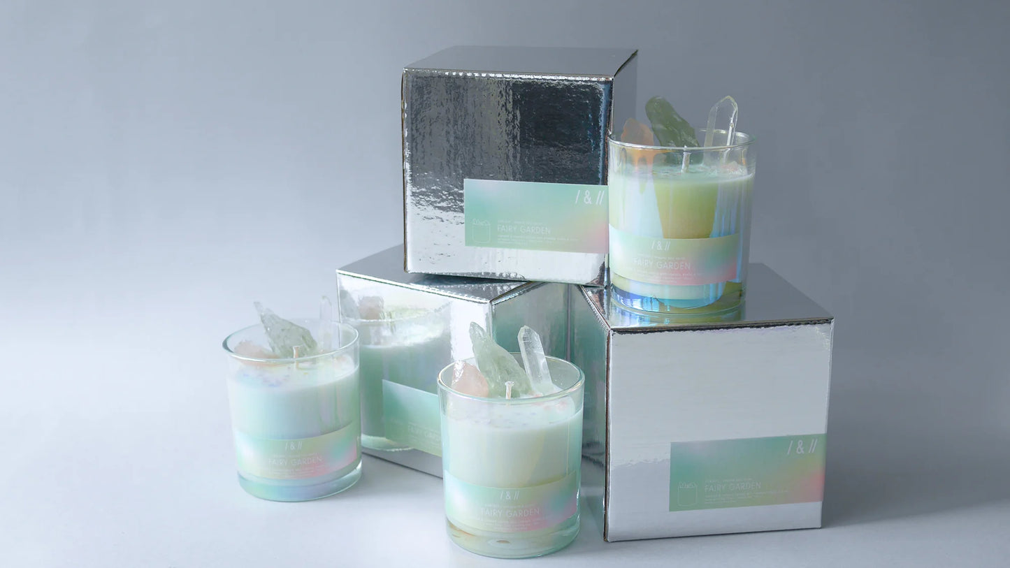 fairy garden / crystal candle 210g // dreamy tale series