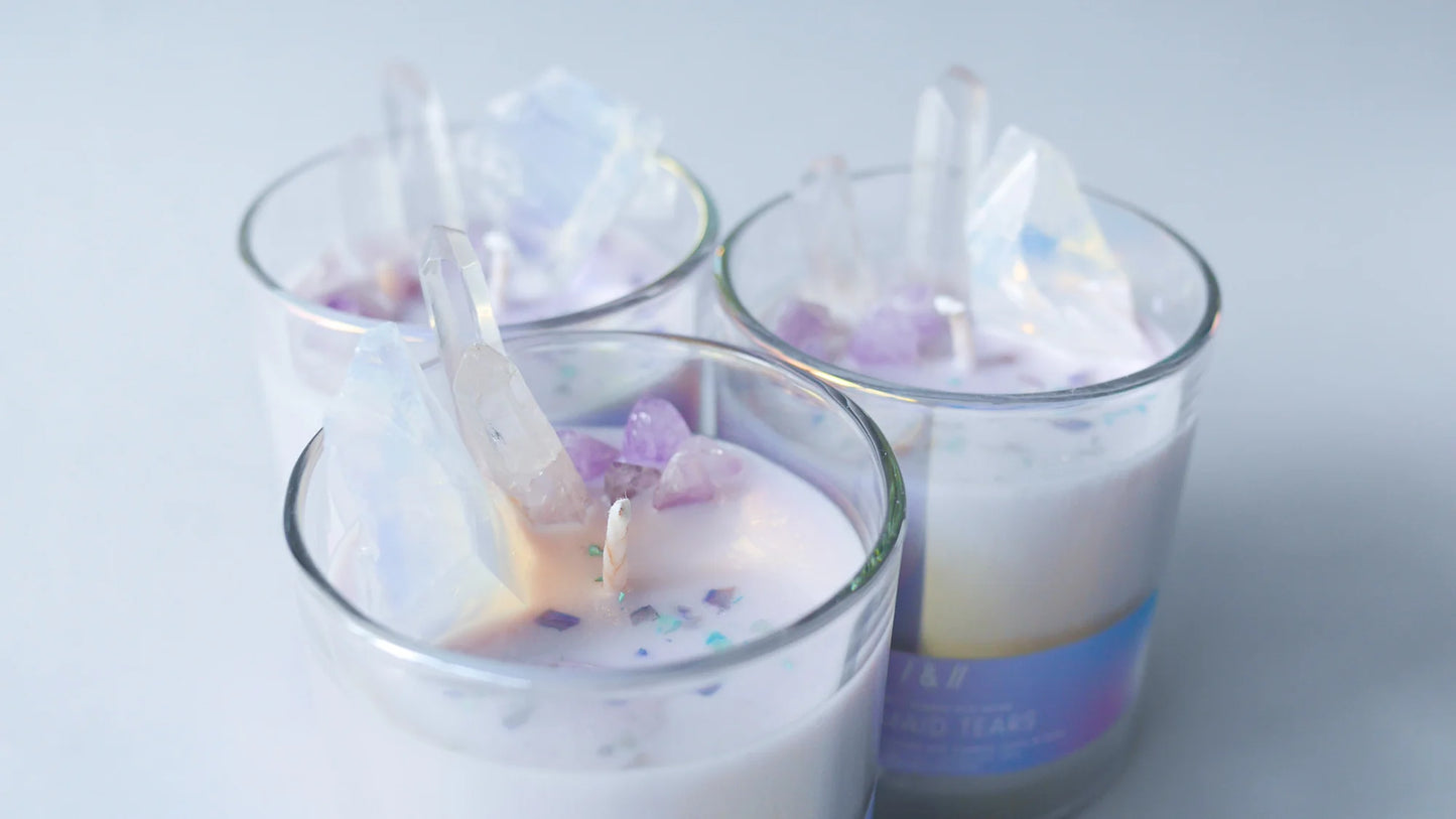 mermaid tears / crystal candle 210g // dreamy tale series