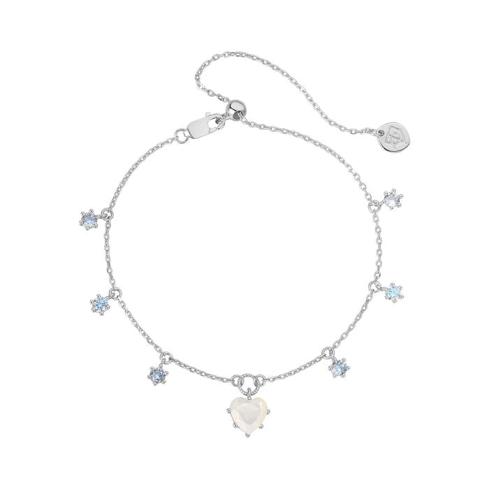 Charming Wonders Silver Bracelet - White Shell