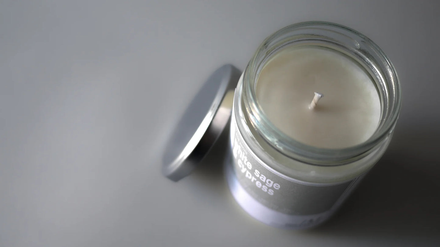 white sage & cypress / scented candle 270g // this series