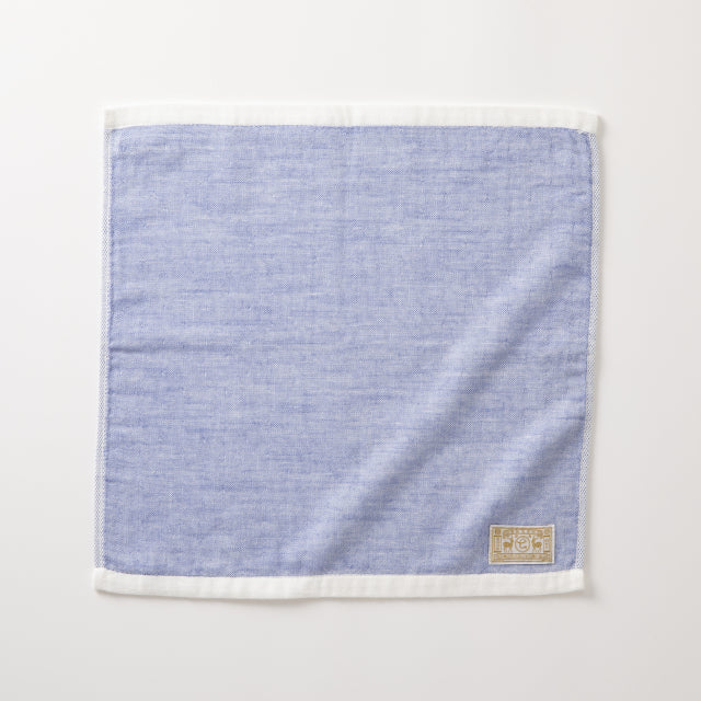 〈今治毛巾〉パイルガーゼ毛巾（ 藍色/淺灰色）