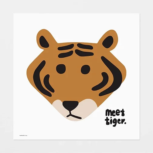 Meet Tiger Poster | Warmgrey Tail