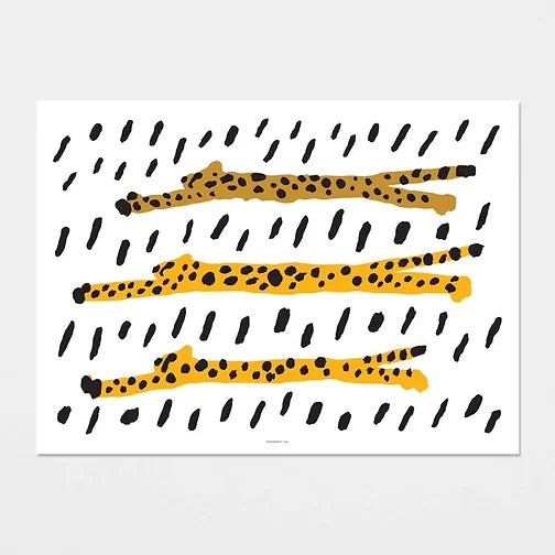 Run Cheetah Run Poster | Warmgrey Tail