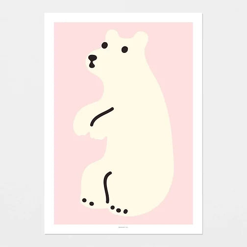 Huggy Bear - Pink Poster | Warmgrey Tail