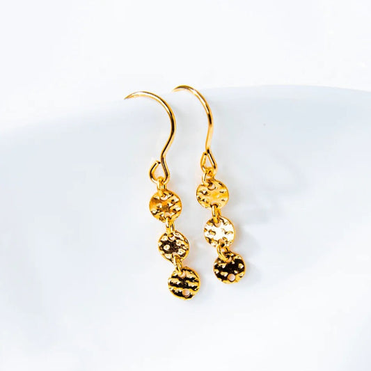 14K Gold Filled Dotted Mini Earrings