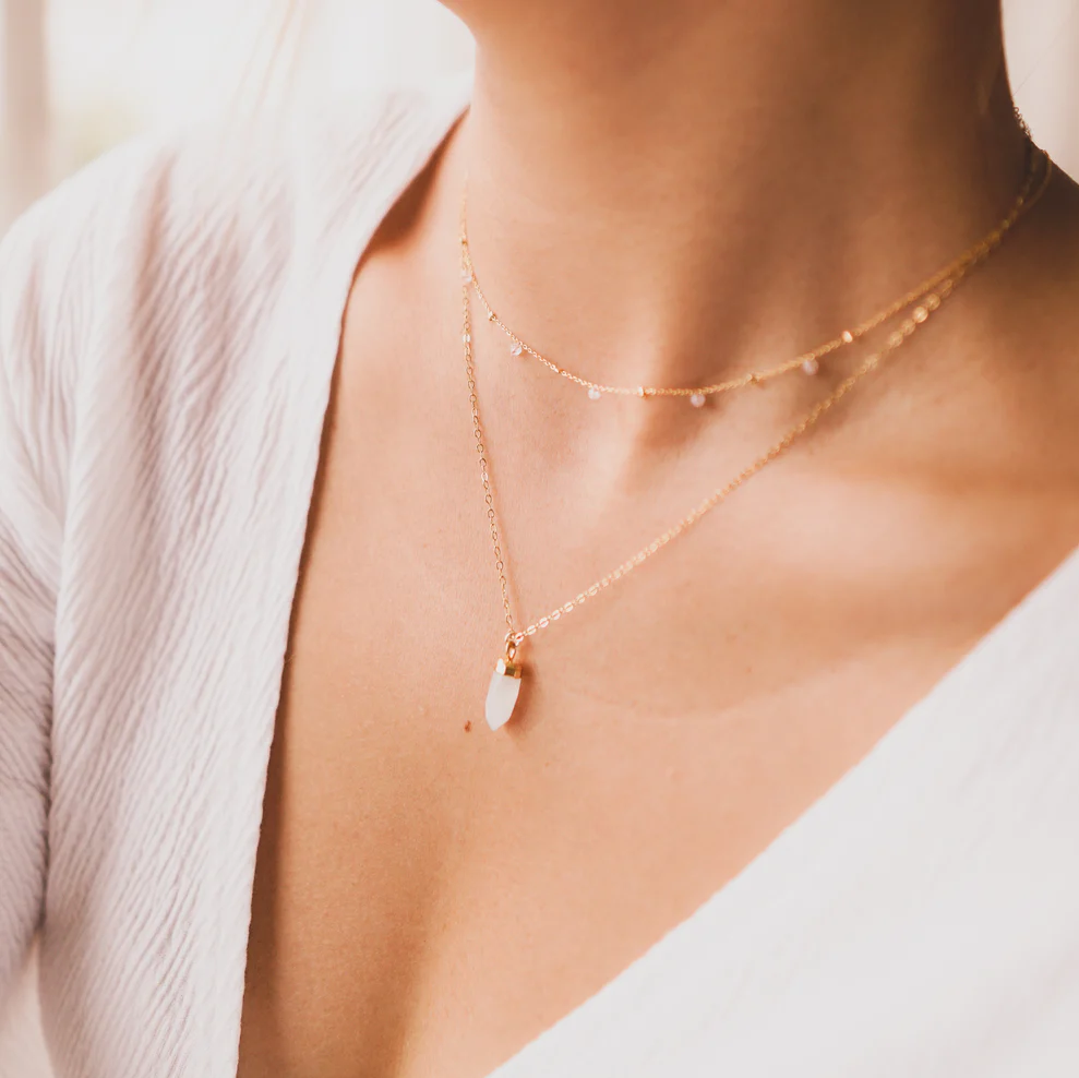 Dainty Gemstone Necklace