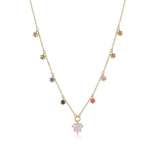 Rainbow Gemstone Necklace