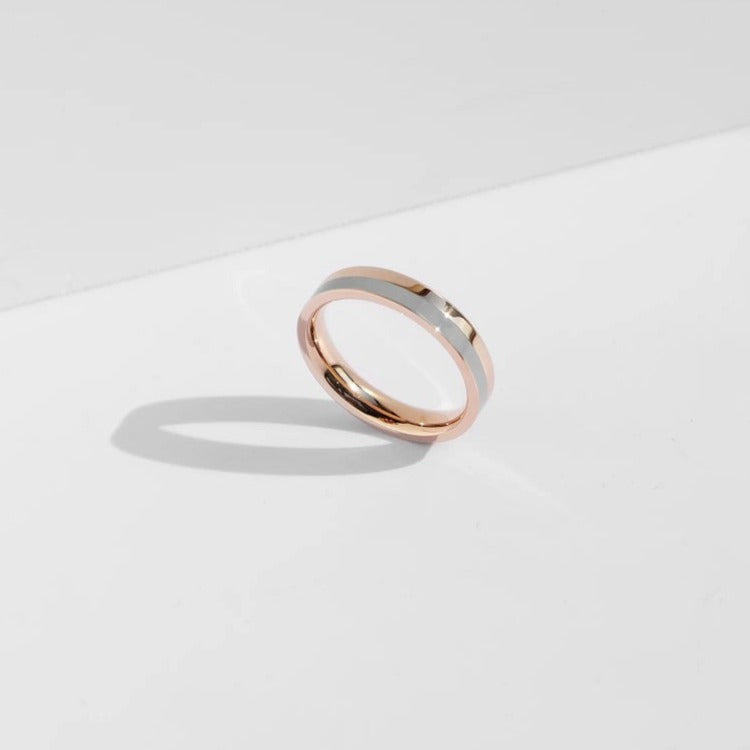 Fusion Ring | Rose Gold x Grey