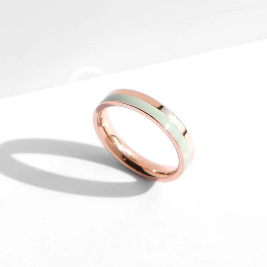 Fusion Ring | Rose Gold x Turquoise