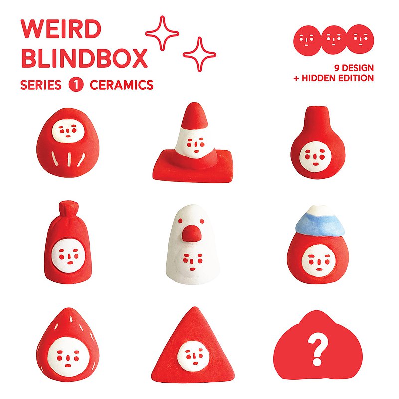 WEIRD BLINDBOX SERIES 1 Ceramic blind box