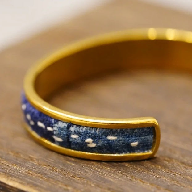 【TOUCH】Patchwork Bangle Brass