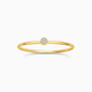 Mini Solitaire Ring - Gold