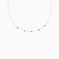 Natural Emerald Twinkle Satellite Necklace