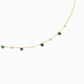 Natural Emerald Twinkle Satellite Necklace