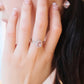 Oval Pink CZ stone Ring