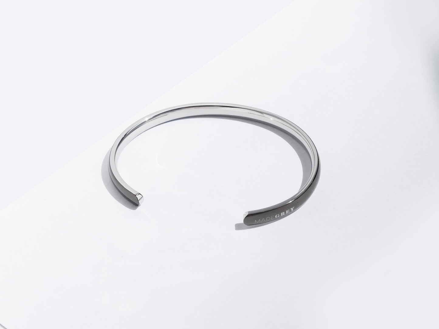 Petite Bold Cuff Bracelet | Grey