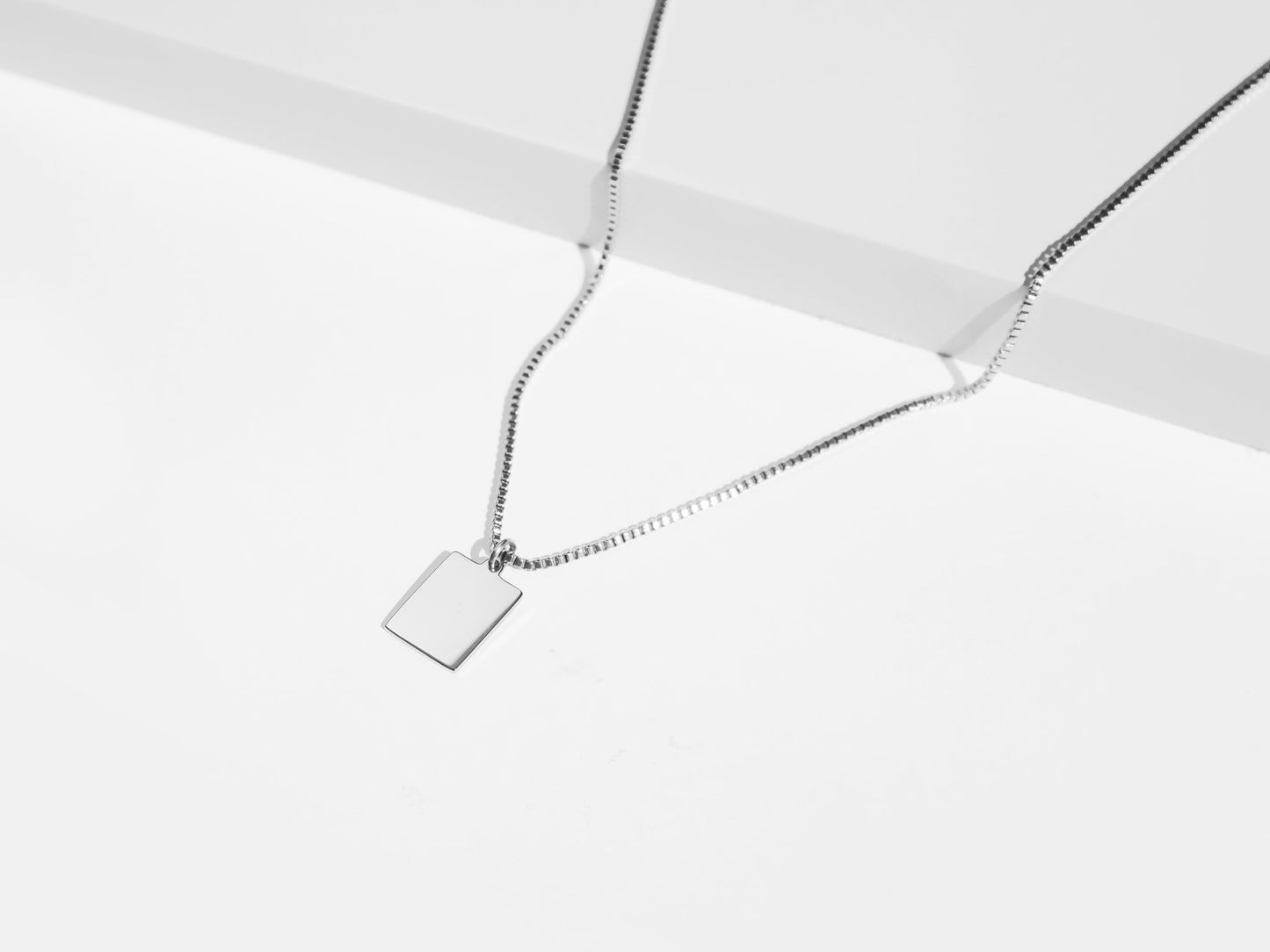 Rectangle Necklace | Silver