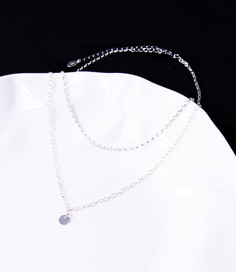 Silver Azul Layered Necklace