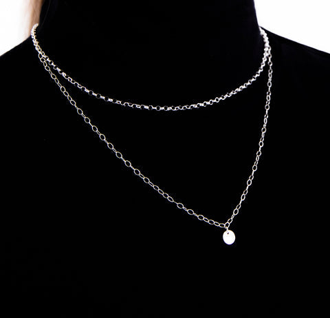 Silver Azul Layered Necklace