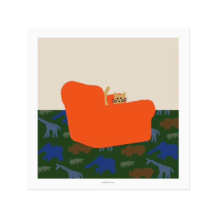 Armchair Poster | Warmgrey Tail